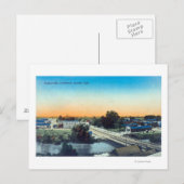 South Side Aerial Uitzicht Town Porterville, CA Briefkaart (Voorkant / Achterkant)