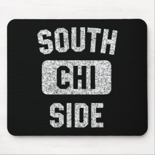 South Side Chi Gym Style Distressed White Print Muismat