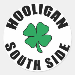 South Side Chicago Hooligan Ronde Sticker