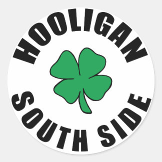 South Side Chicago Hooligan Ronde Sticker