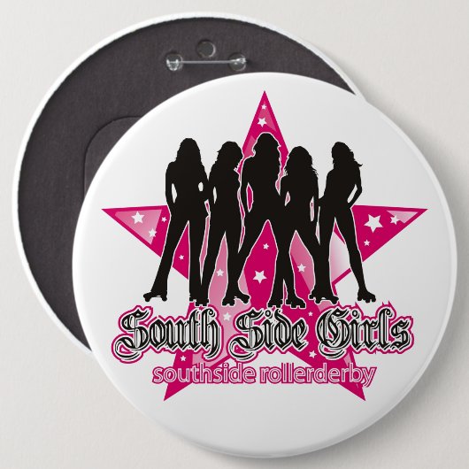 South Side Roller Derby Button (Voorkant /achterkant)