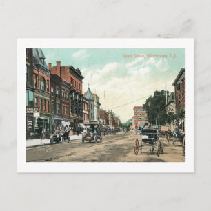 South St., Morristown, Vintage van New Jersey Briefkaart