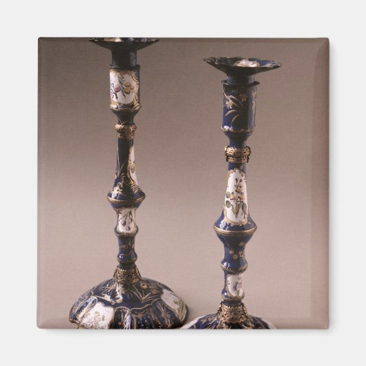 South Staffordshire pair of candlesticks, c.1765 Magneet (Voorkant)