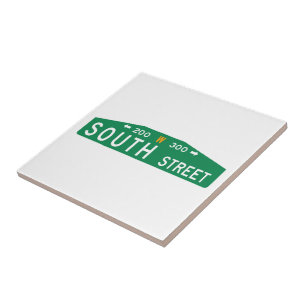 South Street, Philadelphia, PA Street Sign Tegeltje