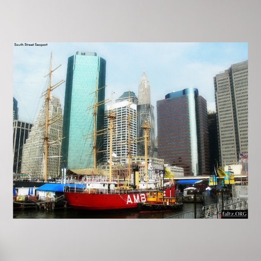 South Street Seaport, NYC Poster (Voorkant)