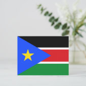 South Sudan Flag Briefkaart (Staand voorkant)