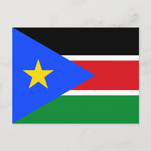 South Sudan Flag Briefkaart (Voorkant)