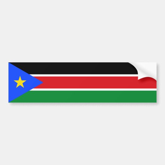 South Sudan Flag Bumpersticker (Voorkant)