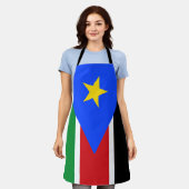 South Sudan Flag Schort (Gedragen)