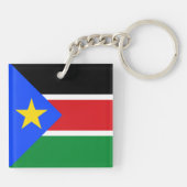 South Sudan Flag Sleutelhanger (Achterkant)