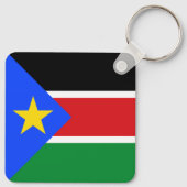 South Sudan Flag Sleutelhanger (Achterkant)