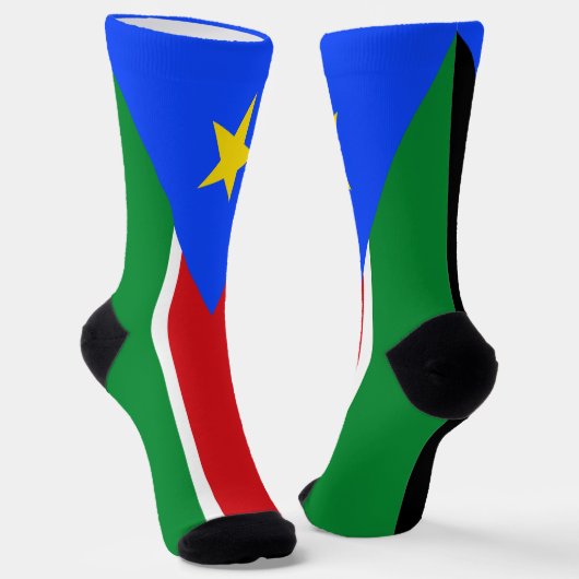 South Sudan Flag Sokken (Gebogen)