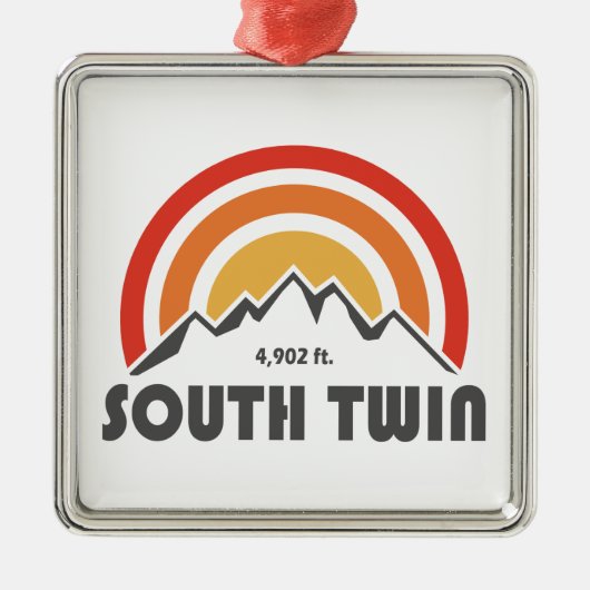 South Twin Mountain New Hampshire Metalen Ornament (Voorkant)
