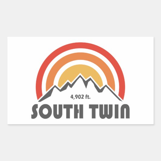 South Twin Mountain New Hampshire Rechthoekige Sticker (Voorkant)