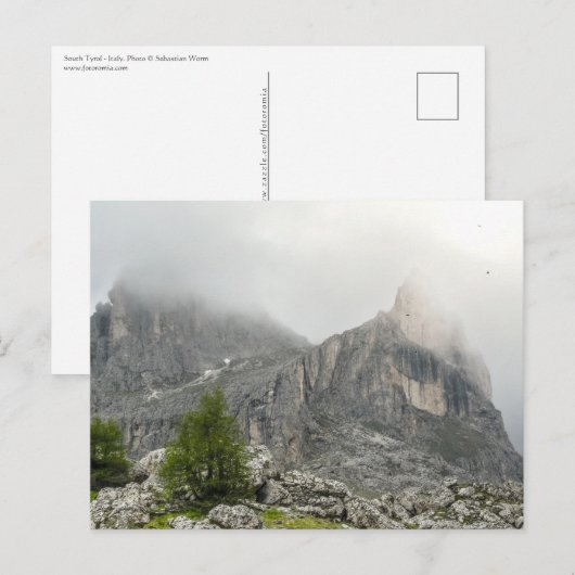 South Tyrol Italië Briefkaart (Voorkant / Achterkant)