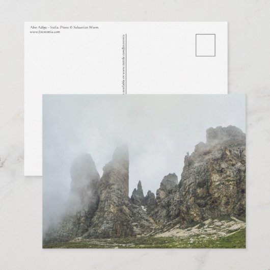 South Tyrol Italië Briefkaart (Voorkant / Achterkant)