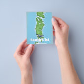 South Uist Outer Hebrides Scotland kaart (Hand)