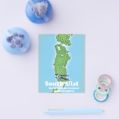 South Uist Outer Hebrides Scotland kaart (Enkel)