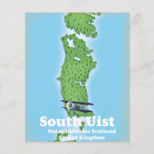 South Uist Outer Hebrides Scotland kaart