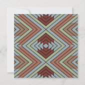 South West American Indian Style Patterned Art Kaart (Voorkant)