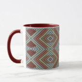 South West American Indian Style Patterned Art Mok (Links)