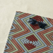 South West American Indian Style Patterned Art Strandlaken (In situ)