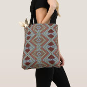 South West American Indian Style Patterned Art Tote Bag (Dichtbij)