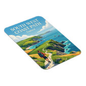 South West Coast Path, Cornwall sectie Engeland Magneet (Rechterzijde)