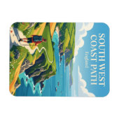South West Coast Path, Cornwall sectie Engeland Magneet (Horizontaal)
