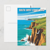 South West Coast Path Engeland Reis Briefkaart (Voorkant / Achterkant)