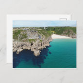 South West Coast Path, Penzance, Cornwall, Verenig Briefkaart (Voorkant / Achterkant)