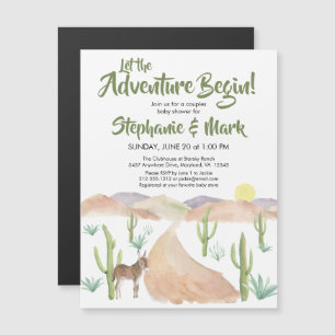 South West Desert Adventure Baby shower Invitation