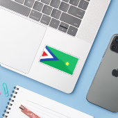 South West Ethiopia Peoples' Region flag, Ethiopia Sticker (Laptop met iPhone)