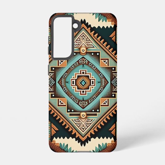 South Western Boho Pattern Samsung Galaxy Hoesje (Achterkant)