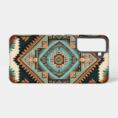 South Western Boho Pattern Samsung Galaxy Hoesje (Achterkant horizontaal)