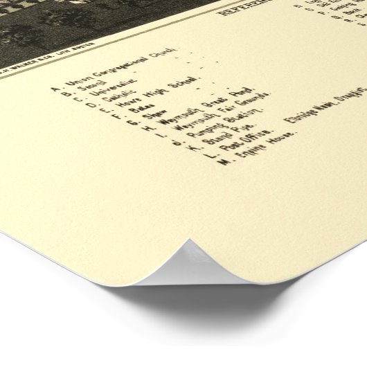 South Weymouth, MA Panoramic Map - 1885 Poster (Hoek)