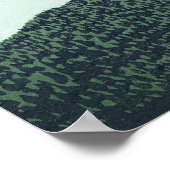 South Wind Clear Sky, Red Fuji, Katsushika Hokusai Poster (Hoek)