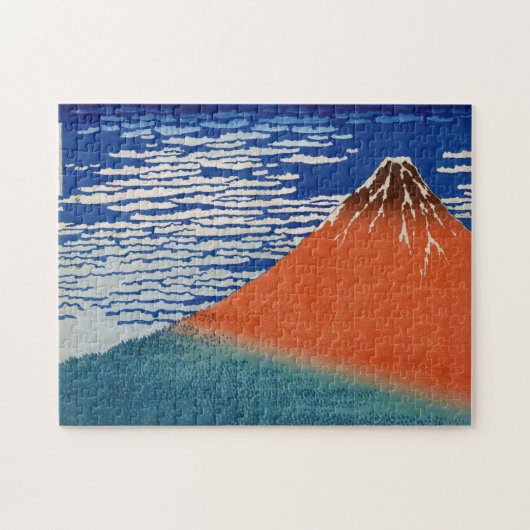 South Wind, Clear Weather, 1830-1833 by Hokusai Legpuzzel (Horizontaal)