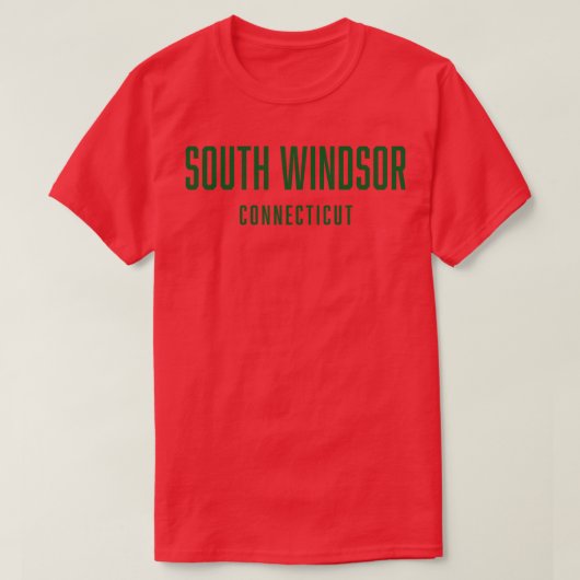 South Windsor Connecticut T-shirt (Design voorkant)