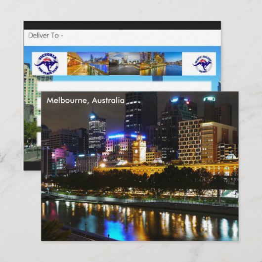 South Yarra Australia Briefkaart (Voorkant / Achterkant)