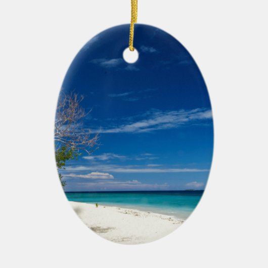 South Zee Island Beach, Fiji Keramisch Ornament (Voorkant)