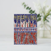 South Zeeen Samoa Batik Briefkaart (Staand voorkant)