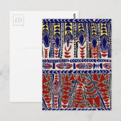 South Zeeen Samoa Batik Briefkaart (Voorkant / Achterkant)