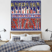 South Zeeen Samoa Batik Canvas Afdruk (Insitu (Slaapkamer))