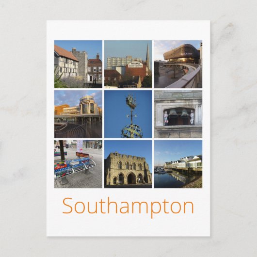 Southampton Briefkaart (Voorkant)