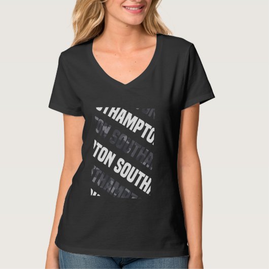 Southampton Camo Pattern Grey Camouflage T-shirt (Voorkant)