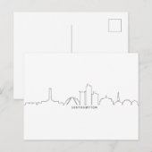 SOUTHAMPTON England City Skyline Silhouette Briefkaart (Voorkant / Achterkant)