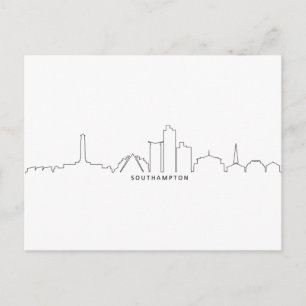 SOUTHAMPTON England City Skyline Silhouette Briefkaart