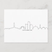 SOUTHAMPTON England City Skyline Silhouette Briefkaart (Voorkant)