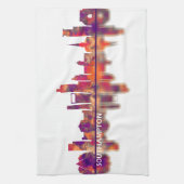 Southampton England Skyline Theedoek (Verticaal)